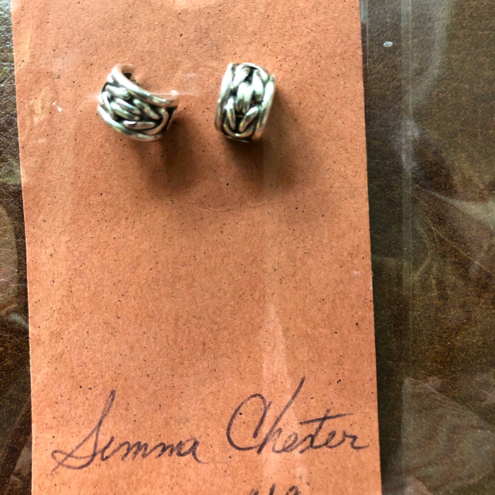 Sterling silver pierced earrings